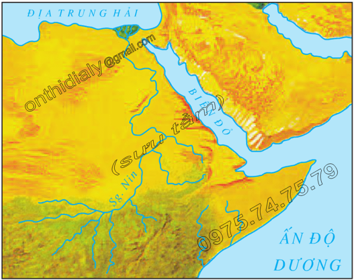 Hinh 8.5. Biển Đỏ-địa hào bị ngập nước
