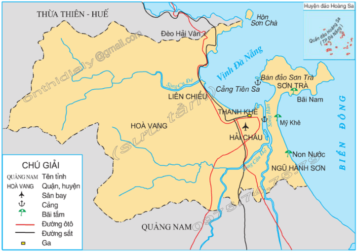 Hinh 1. Lược đồ thành phố Đà Nẵng