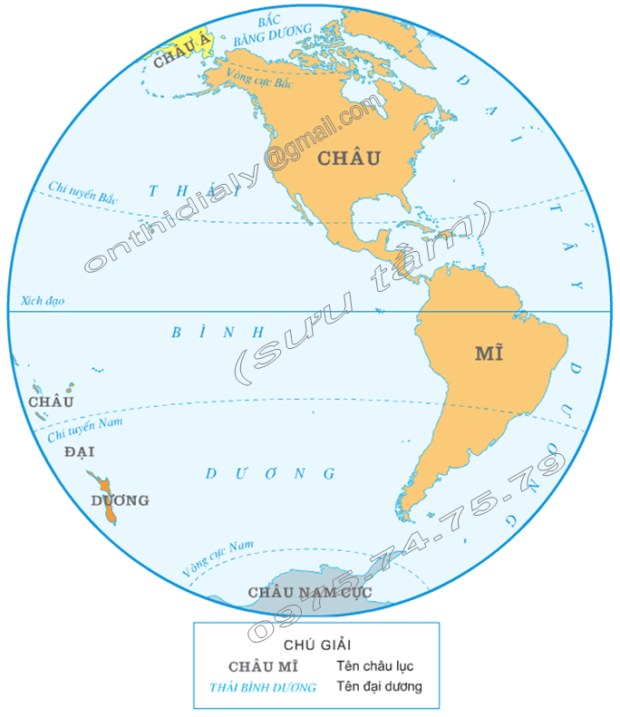 Hinh 1. Bán cầu Tây