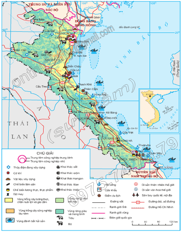 Hinh 35.2. Khai thác một số thế mạnh chủ yếu Bắc Trung Bộ